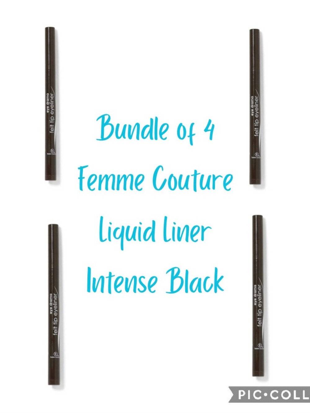 Bundle of 4: Femme Couture Felt Tip Eyeliner - Intense Black